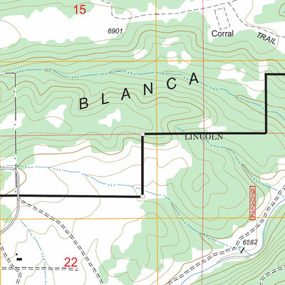 US Forest Service - Topo Fort Stanton, NM FSTopo Legacy digital map