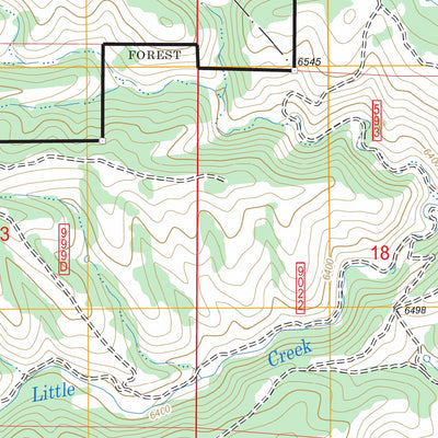 US Forest Service - Topo Fort Stanton, NM FSTopo Legacy digital map