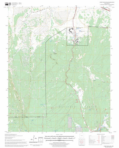 US Forest Service - Topo Fort Wingate, NM FSTopo Legacy digital map