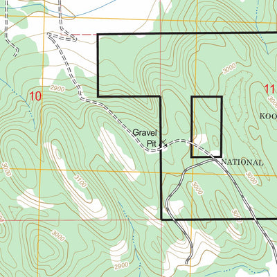 US Forest Service - Topo Fortine, MT FSTopo Legacy digital map