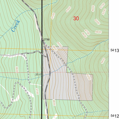 US Forest Service - Topo Fortine, MT FSTopo Legacy digital map