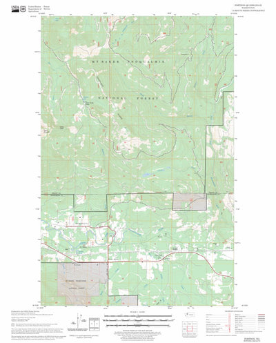US Forest Service - Topo Fortson, WA FSTopo Legacy digital map