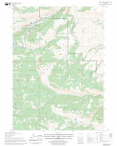US Forest Service - Topo Fossil Hill, WY FSTopo Legacy digital map