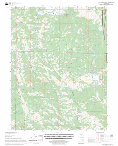 US Forest Service - Topo Foster Mountain, CA FSTopo Legacy digital map