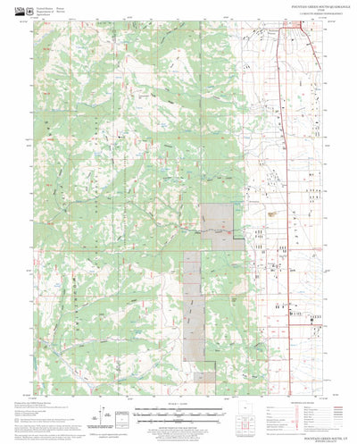 US Forest Service - Topo Fountain Green South, UT FSTopo Legacy digital map