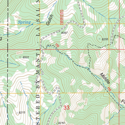 US Forest Service - Topo Fountain Green South, UT FSTopo Legacy digital map