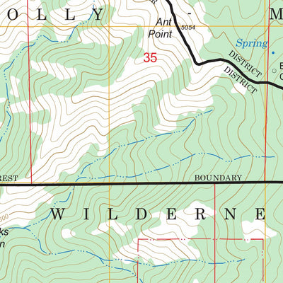 US Forest Service - Topo Four Corners Rock, CA FSTopo Legacy digital map