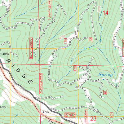 US Forest Service - Topo Four Corners Rock, CA FSTopo Legacy digital map