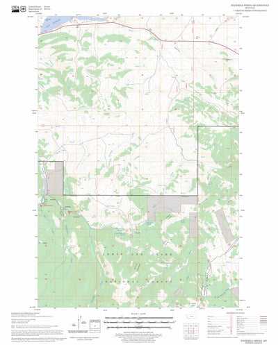 US Forest Service - Topo Fourmile Spring, MT FSTopo Legacy digital map