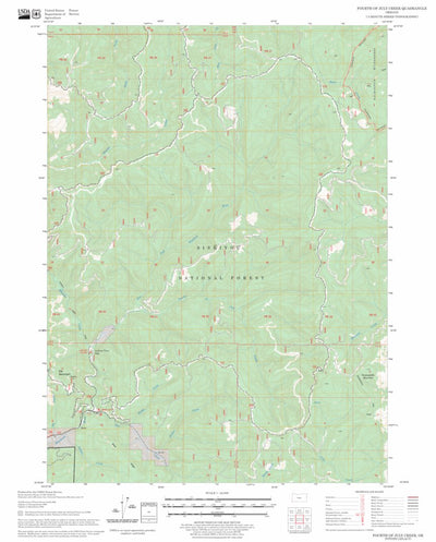 US Forest Service - Topo Fourth of July Creek, OR FSTopo Legacy digital map