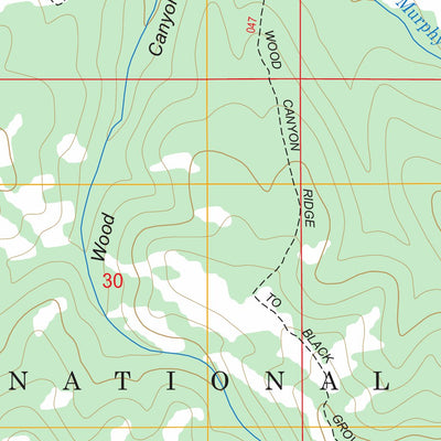 US Forest Service - Topo Fourth of July Peak, ID - WY FSTopo Legacy digital map