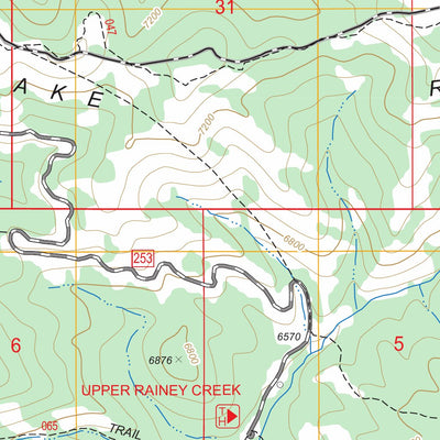 US Forest Service - Topo Fourth of July Peak, ID - WY FSTopo Legacy digital map