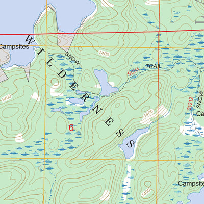 US Forest Service - Topo Fourtown Lake, MN FSTopo Legacy digital map