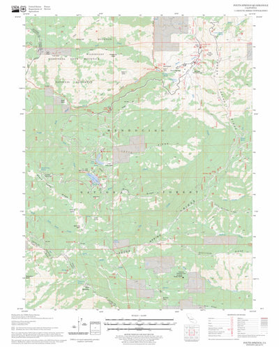 US Forest Service - Topo Fouts Springs, CA FSTopo Legacy digital map