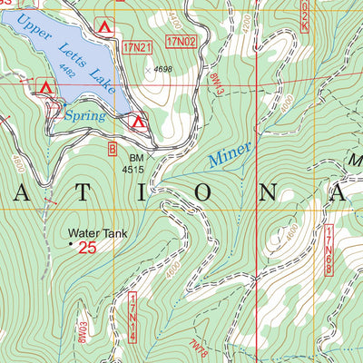 US Forest Service - Topo Fouts Springs, CA FSTopo Legacy digital map