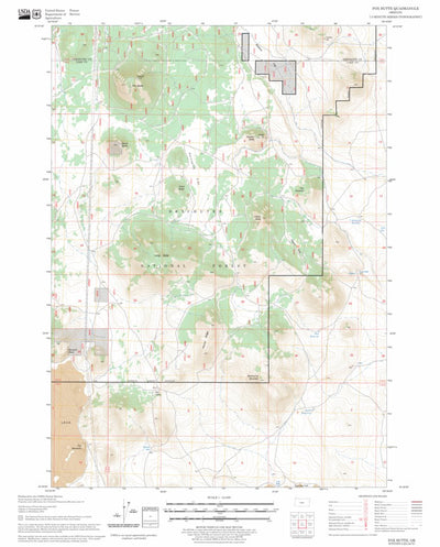 US Forest Service - Topo Fox Butte, OR FSTopo Legacy digital map