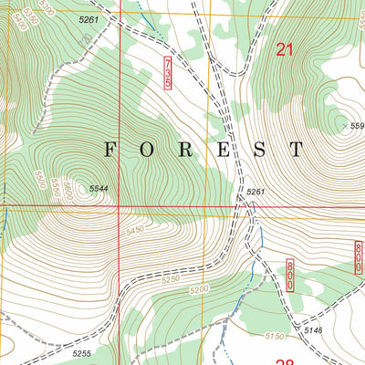 US Forest Service - Topo Fox Butte, OR FSTopo Legacy digital map