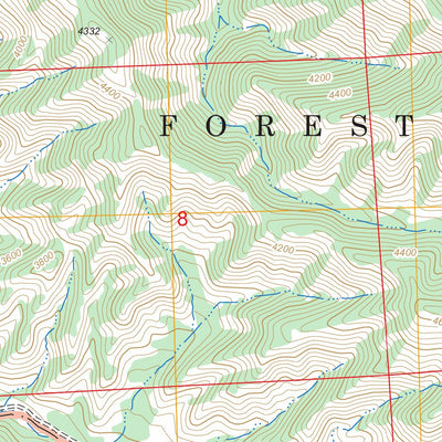 US Forest Service - Topo Fox Mountain, CA FSTopo Legacy digital map