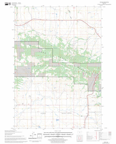 US Forest Service - Topo Fox, OR FSTopo Legacy digital map
