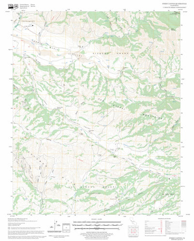 US Forest Service - Topo Foxen Canyon, CA FSTopo Legacy digital map