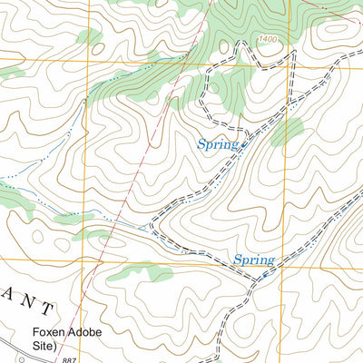 US Forest Service - Topo Foxen Canyon, CA FSTopo Legacy digital map