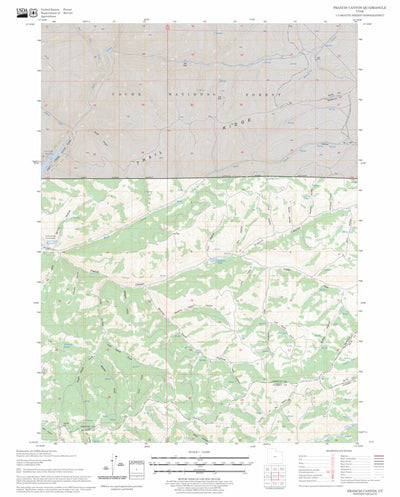 US Forest Service - Topo Francis Canyon, UT FSTopo Legacy digital map