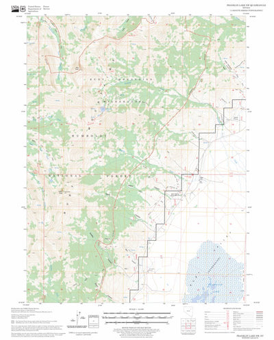 US Forest Service - Topo Franklin Lake NW, NV FSTopo Legacy digital map