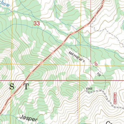 US Forest Service - Topo Franklin Lake NW, NV FSTopo Legacy digital map