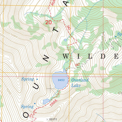 US Forest Service - Topo Franklin Lake NW, NV FSTopo Legacy digital map