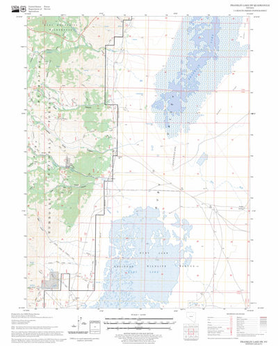US Forest Service - Topo Franklin Lake SW, NV FSTopo Legacy digital map