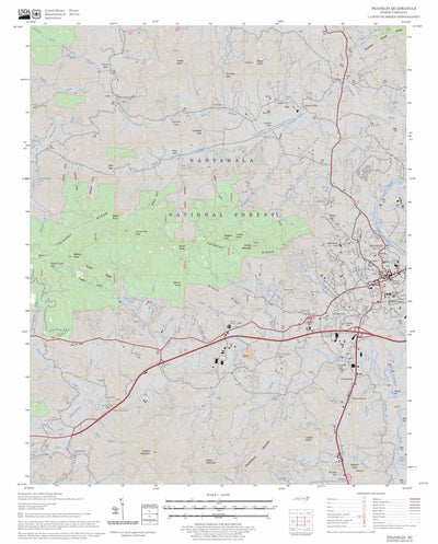 US Forest Service - Topo Franklin, NC FSTopo Legacy digital map