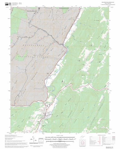 US Forest Service - Topo Franklin, WV FSTopo Legacy digital map