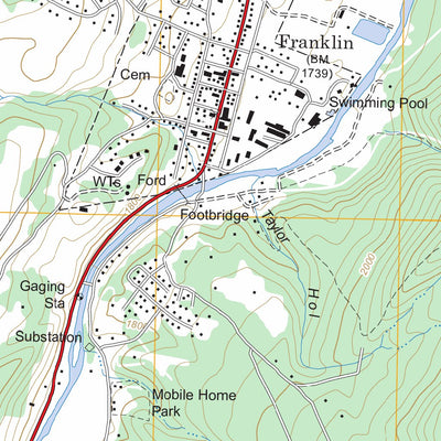 US Forest Service - Topo Franklin, WV FSTopo Legacy digital map