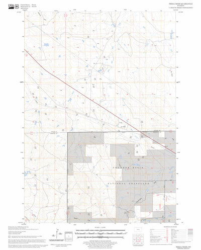 US Forest Service - Topo Freda Creek, WY FSTopo Legacy digital map