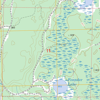 US Forest Service - Topo Fredenberg Lake, WI FSTopo Legacy digital map