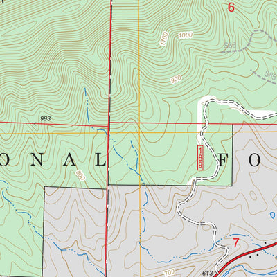 US Forest Service - Topo Freedom Mountain, AR FSTopo Legacy digital map