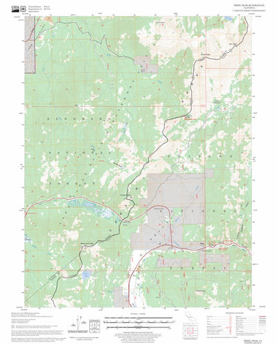 US Forest Service - Topo Freel Peak, CA FSTopo Legacy digital map