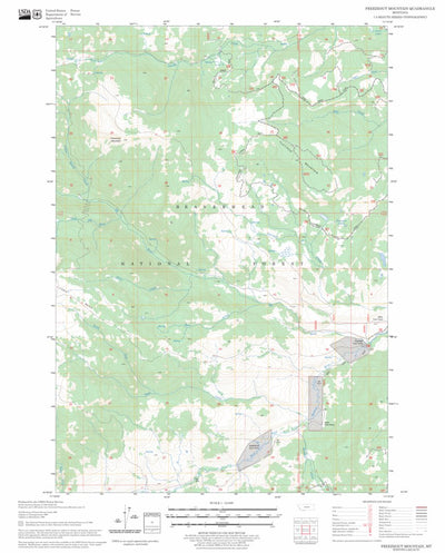 US Forest Service - Topo Freezeout Mountain, MT FSTopo Legacy digital map