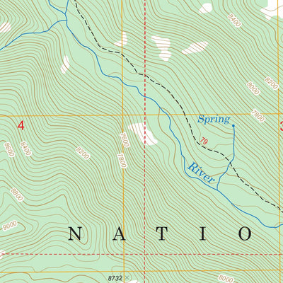 US Forest Service - Topo Freezeout Mountain, MT FSTopo Legacy digital map