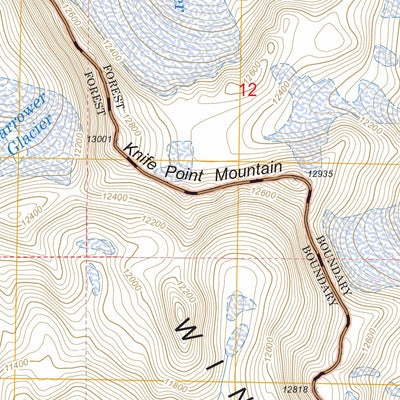 US Forest Service - Topo Fremont Peak South, WY FSTopo Legacy digital map
