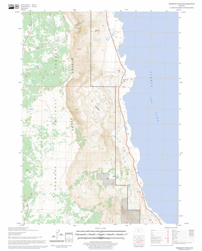 US Forest Service - Topo Fremont Point, OR FSTopo Legacy digital map
