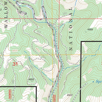 US Forest Service - Topo French Gulch, OR FSTopo Legacy digital map