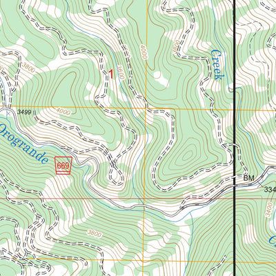 US Forest Service - Topo French Mountain, ID FSTopo Legacy digital map