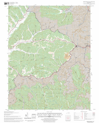 US Forest Service - Topo Frenchburg, KY FSTopo Legacy digital map