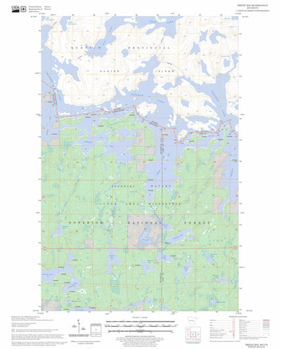US Forest Service - Topo Friday Bay, MN FSTopo Legacy digital map