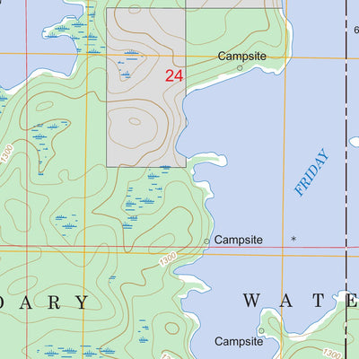 US Forest Service - Topo Friday Bay, MN FSTopo Legacy digital map