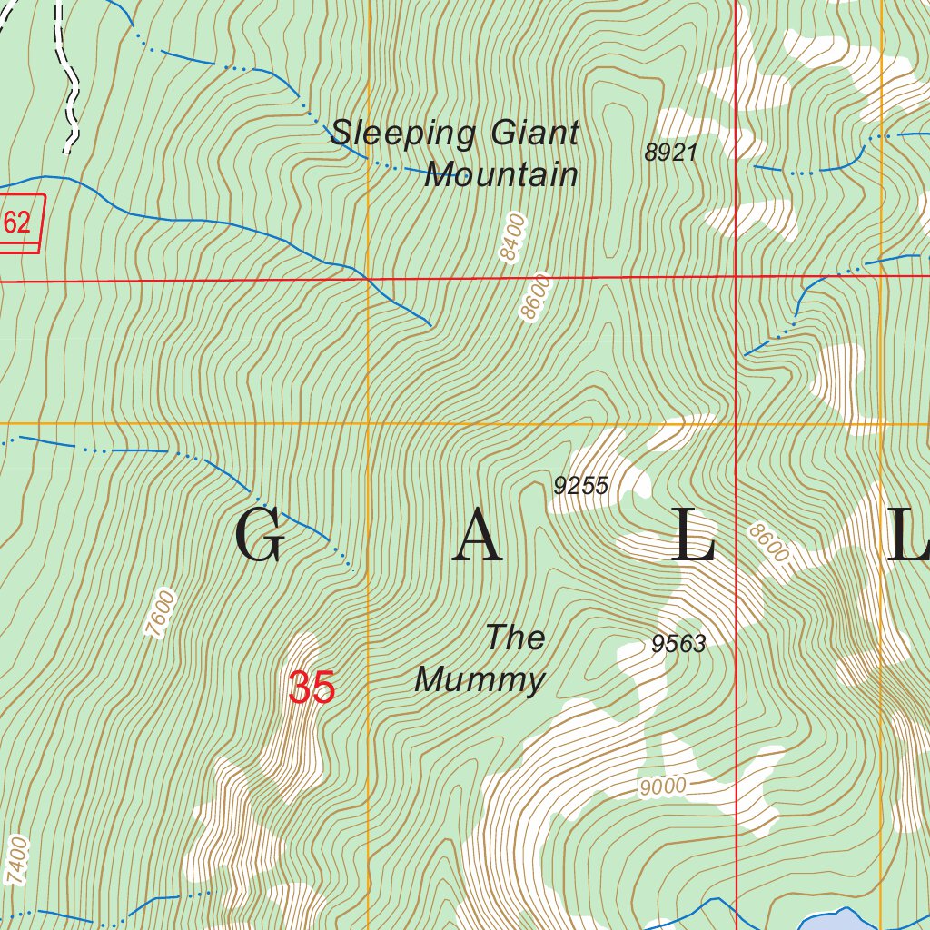 Fridley Peak, MT FSTopo Legacy Map by US Forest Service - Topo | Avenza ...