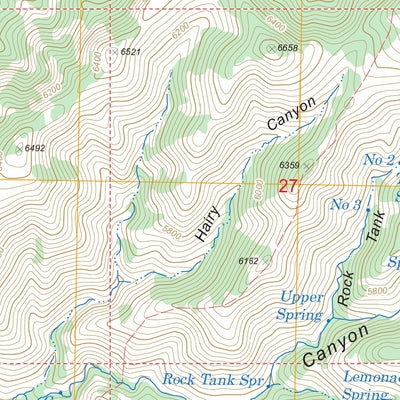 US Forest Service - Topo Fritz Canyon, AZ FSTopo Legacy digital map