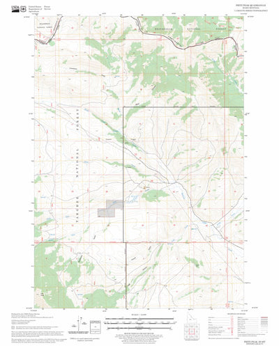 US Forest Service - Topo Fritz Peak, ID - MT FSTopo Legacy digital map