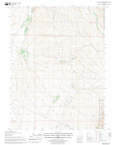 US Forest Service - Topo Frost Creek, NV FSTopo Legacy digital map